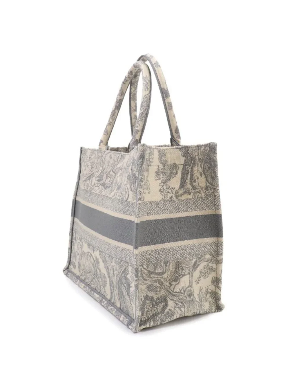 Dior Toile de Jouy Book Tote Canvas Gray